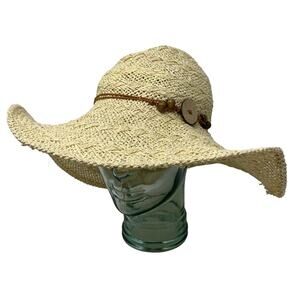World Market Floppy Straw Hat Womens